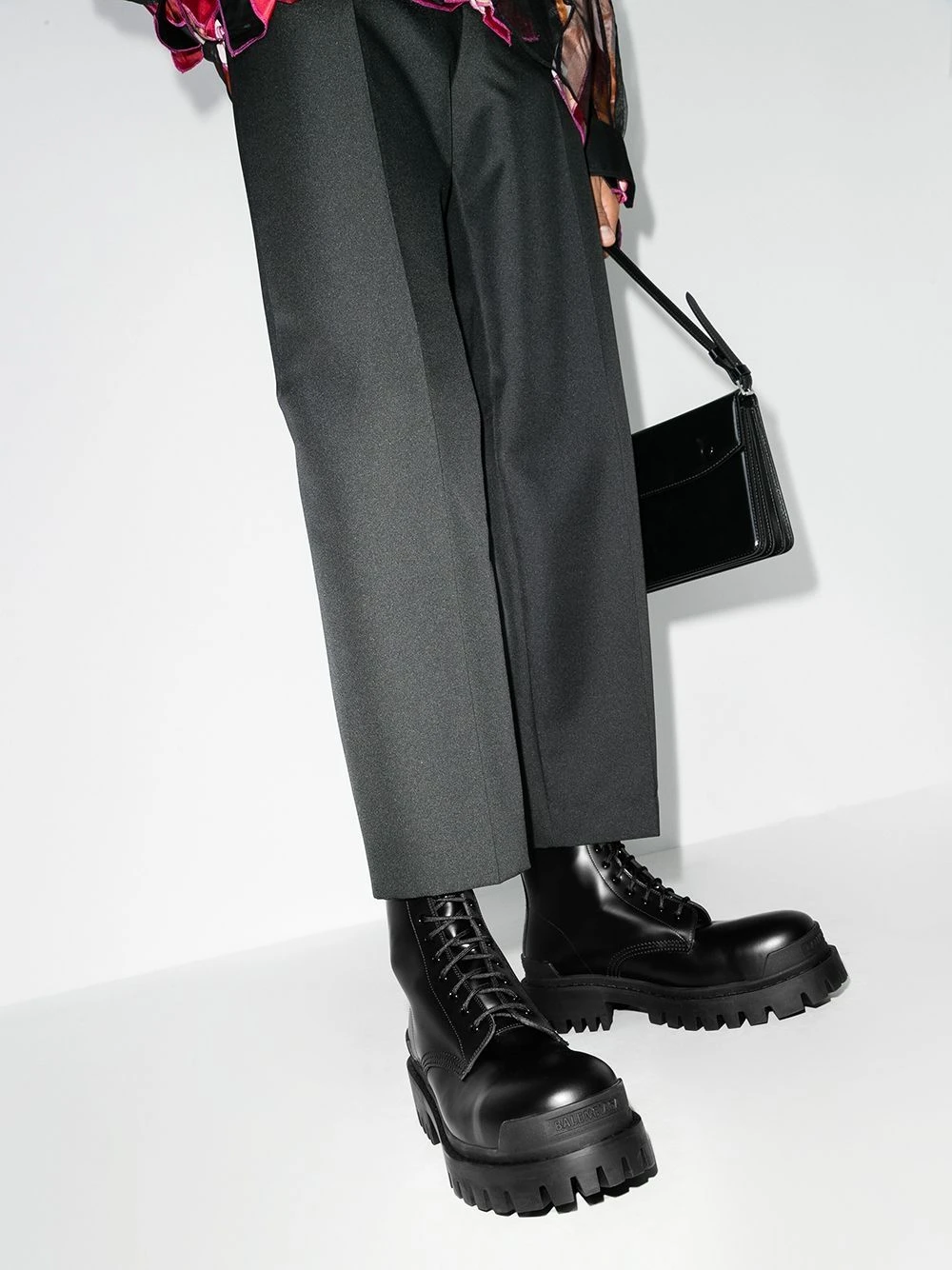 Homme Balenciaga Bottes à Lacets Strike 5 Homme Balenciaga Bottes à Lacets Strike – Image 3