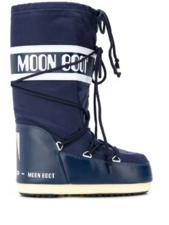 Homme Moon Boot Bottes à Logo Imprimé