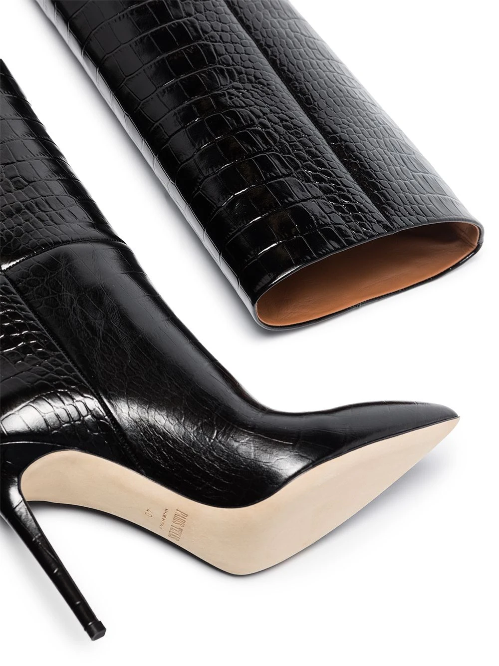 Femme Paris Texas Bottes 105 Mm à Effet Peau De Crocodile 4 Femme Paris Texas Bottes 105 Mm à Effet Peau De Crocodile – Image 2