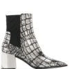 Femme Casadei Bottes à Effet Peau De Crocodile -Salvatore Ferragauio Magasin 15732511 28747701 1000
