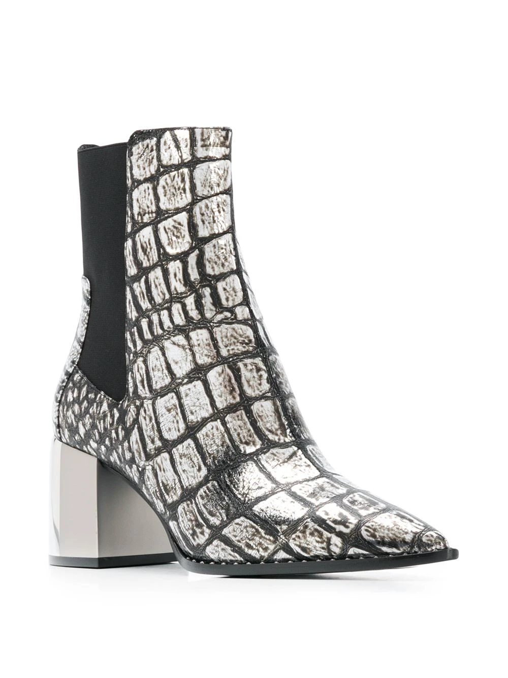 Femme Casadei Bottes à Effet Peau De Crocodile 4 Femme Casadei Bottes à Effet Peau De Crocodile – Image 2