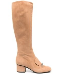 Femme Gucci Bottes à Détails De Mors Métalliques