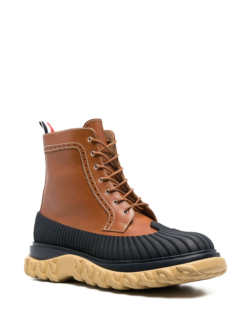 Homme Thom Browne Bottes à Design à Empiècements 4 Homme Thom Browne Bottes à Design à Empiècements – Image 2