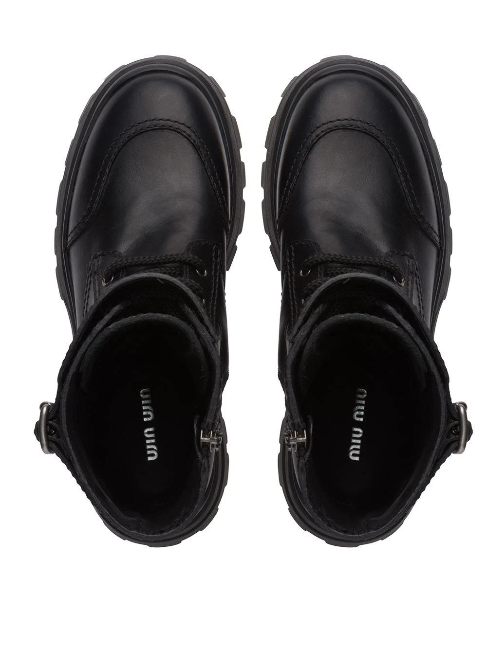 Femme Miu Miu Bottes Lacées à Semelle épaisse 6 Femme Miu Miu Bottes Lacées à Semelle épaisse – Image 4