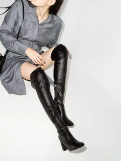 Femme Gianvito Rossi Bottes 70 Mm à Bout Carré -Salvatore Ferragauio Magasin 16271299 34126463 1000