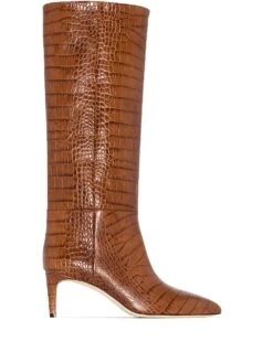 Femme Paris Texas Bottes 60 Mm à Effet Peau De Crocodile