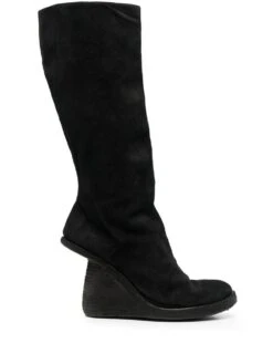 Femme Guidi Bottes à Talon Structuré