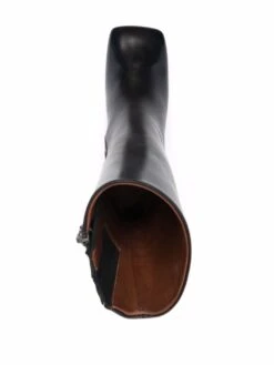 Femme Marsèll Bottes En Cuir à Bout Carré -Salvatore Ferragauio Magasin 16699777 35699036 1000