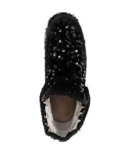 Femme Mou Bottes à Ornements De Sequins Brodés -Salvatore Ferragauio Magasin 16724966 32881116 1000