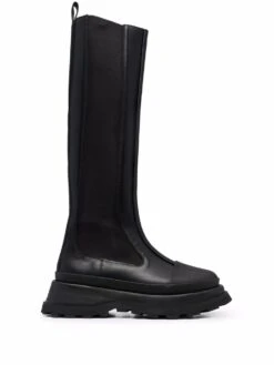 Femme Jil Sander Bottes Chelsea Ă Bout En Amande