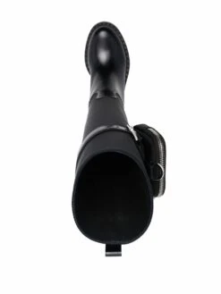 Femme Prada Bottes à Pochette à Plaque Logo -Salvatore Ferragauio Magasin 16827347 33363007 1000