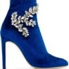Femme Giuseppe Zanotti Bottes Celeste à Ornements En Cristal