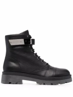 Homme Giuseppe Zanotti Bottes à Logo Gravé