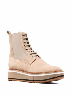 Femme Clergerie Bottes En Daim à Lacets -Salvatore Ferragauio Magasin 16952278 33918659 1000