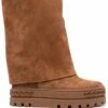 Femme Casadei Bottes Renna En Daim