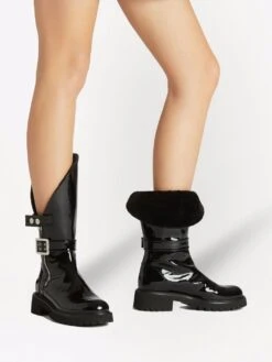 Femme Giuseppe Zanotti Bottes Rain En Cuir Verni -Salvatore Ferragauio Magasin 17053466 35308773 1000