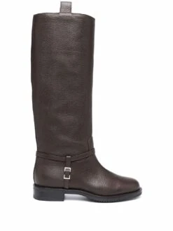 Femme Sergio Rossi Bottes En Cuir Grainé à Talon épais