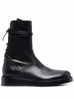 Homme Ann Demeulemeester Bottes Lacées à Plateforme