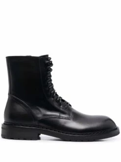 Homme Ann Demeulemeester Bottes à Bout Rond