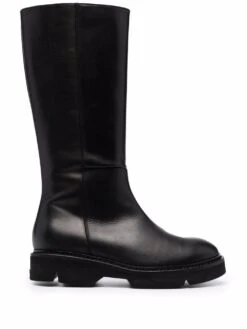 Femme P.A.R.O.S.H. Bottes Zippées En Cuir