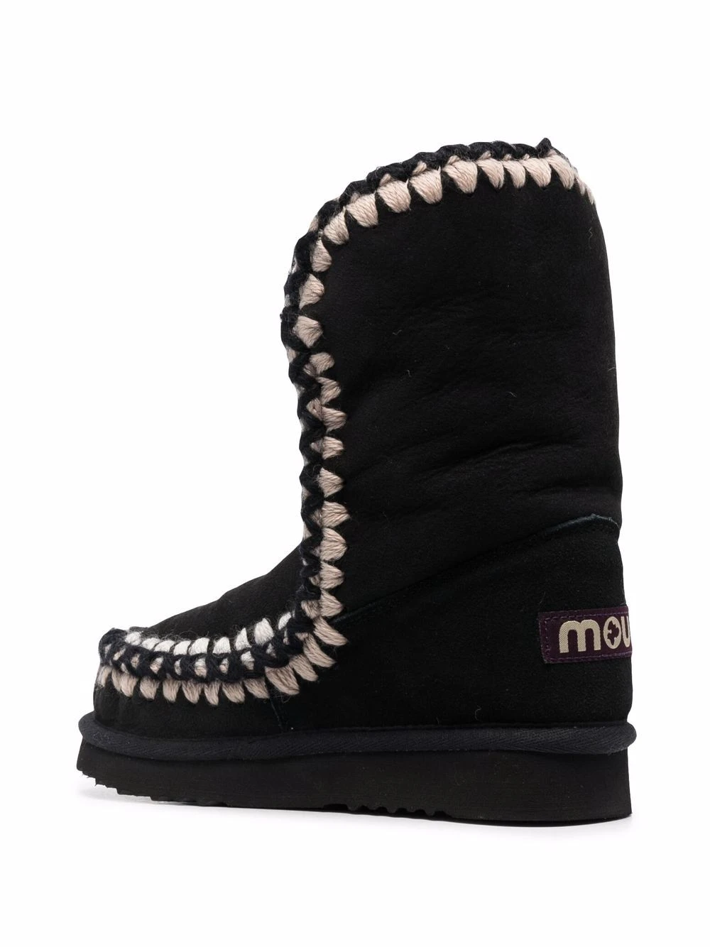 Femme Mou Bottes En Daim Eskimo à Détails De Coutures 5 Femme Mou Bottes En Daim Eskimo à Détails De Coutures – Image 3