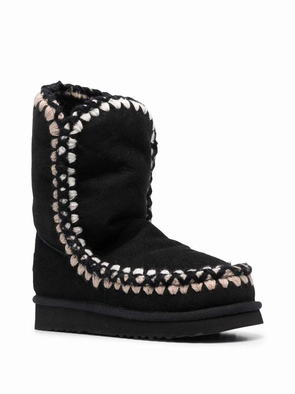 Femme Mou Bottes En Daim Eskimo à Détails De Coutures 4 Femme Mou Bottes En Daim Eskimo à Détails De Coutures – Image 2