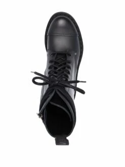 Femme VETEMENTS Bottes En Cuir à Logo Imprimé -Salvatore Ferragauio Magasin 17219015 34998640 1000