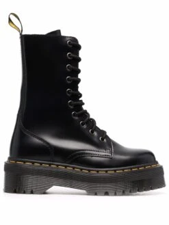 Femme Dr. Martens Bottes Jadon En Cuir