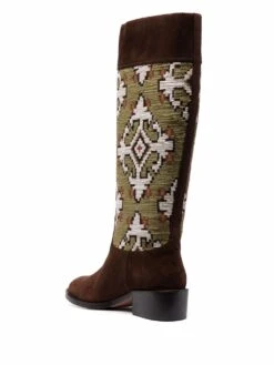 Femme Aquazzura Bottes Petra 45 Mm En Daim -Salvatore Ferragauio Magasin 17303664 36039901 1000