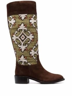 Femme Aquazzura Bottes Petra 45 Mm En Daim