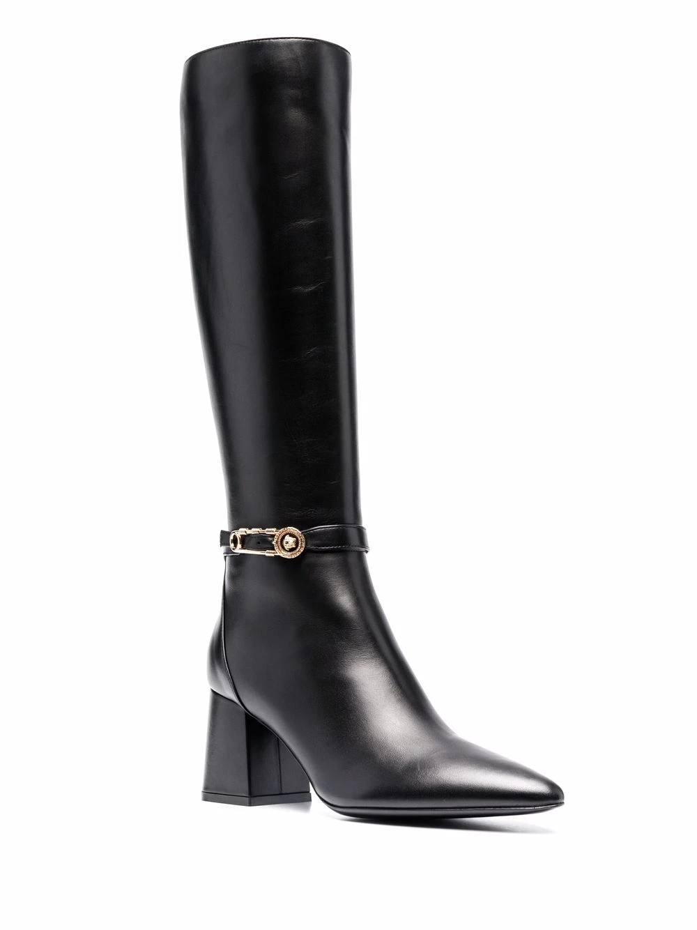 Femme Versace Bottes à Détail D'épingle 4 Femme Versace Bottes à Détail D'épingle – Image 2