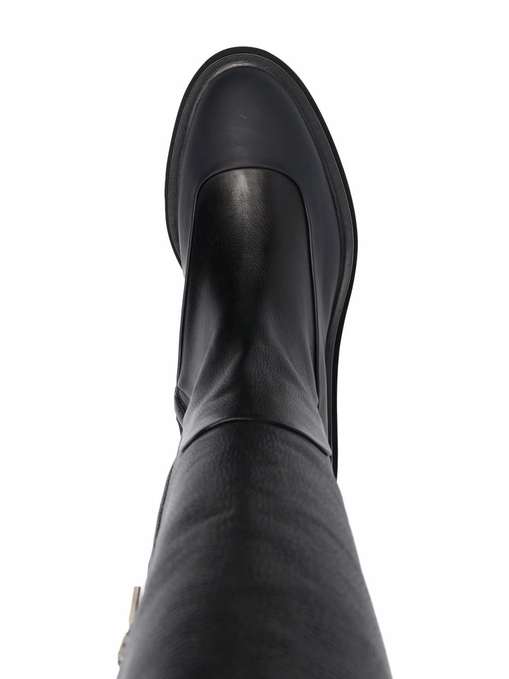Femme Santoni Bottes Nervurées En Cuir 6 Femme Santoni Bottes Nervurées En Cuir – Image 4
