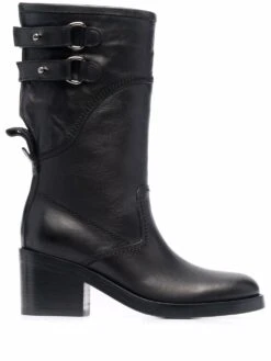 Femme Buttero Bottes En Cuir Ă Boucle