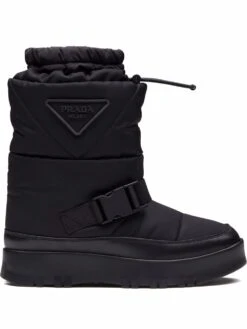 Femme Prada Bottes à Design Matelassé