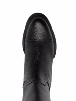 Femme Emporio Armani Bottes En Cuir Grainé -Salvatore Ferragauio Magasin 17596755 36636337 1000