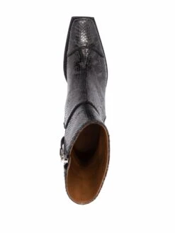 Femme Buttero Bottes à Effet Peau De Python -Salvatore Ferragauio Magasin 17634094 37478923 1000