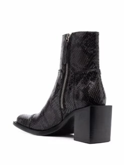 Femme Buttero Bottes à Effet Peau De Python -Salvatore Ferragauio Magasin 17634094 37481047 1000