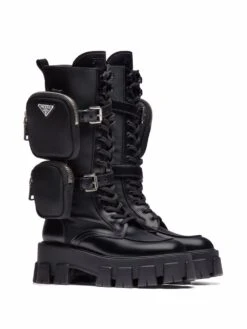 Femme Prada Bottes Monolith à Détail De Pochette -Salvatore Ferragauio Magasin 17800583 37392122 1000