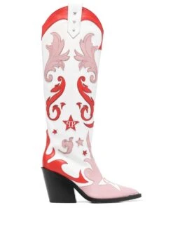 Femme Philipp Plein Bottes D'inspiration Western à Motif D'étoiles