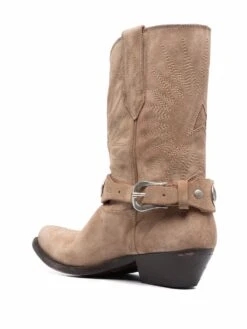 Femme Golden Goose Bottes En Daim à Boucles -Salvatore Ferragauio Magasin 17824154 37441754 1000