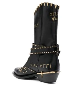Femme Roberto Cavalli Bottes à Détails De Clous -Salvatore Ferragauio Magasin 17871014 39096338 1000