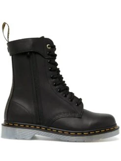 Homme Yohji Yamamoto X Dr. Martens Bottes 1490 Hidden Zip YY En Cuir