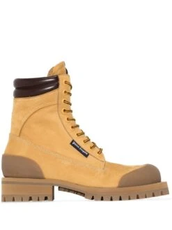 Femme Palm Angels Bottes Desert à Lacets