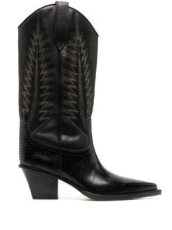 Femme Paris Texas Bottes à Détails De Coutures