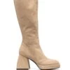 Femme Nodaleto Bottes En Daim à Talon épais -Salvatore Ferragauio Magasin 18056917 39059808 1000