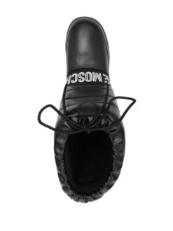 Femme Love Moschino Bottes Matelassées à Bande Logo -Salvatore Ferragauio Magasin 18147069 40624459 1000