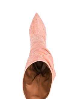 Femme Paris Texas Bottes Strassées Holly En Daim -Salvatore Ferragauio Magasin 18203700 39393061 1000