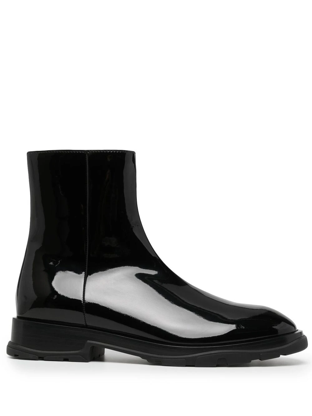 Homme Alexander McQueen Bottes En Cuir Verni 3 Homme Alexander McQueen Bottes En Cuir Verni