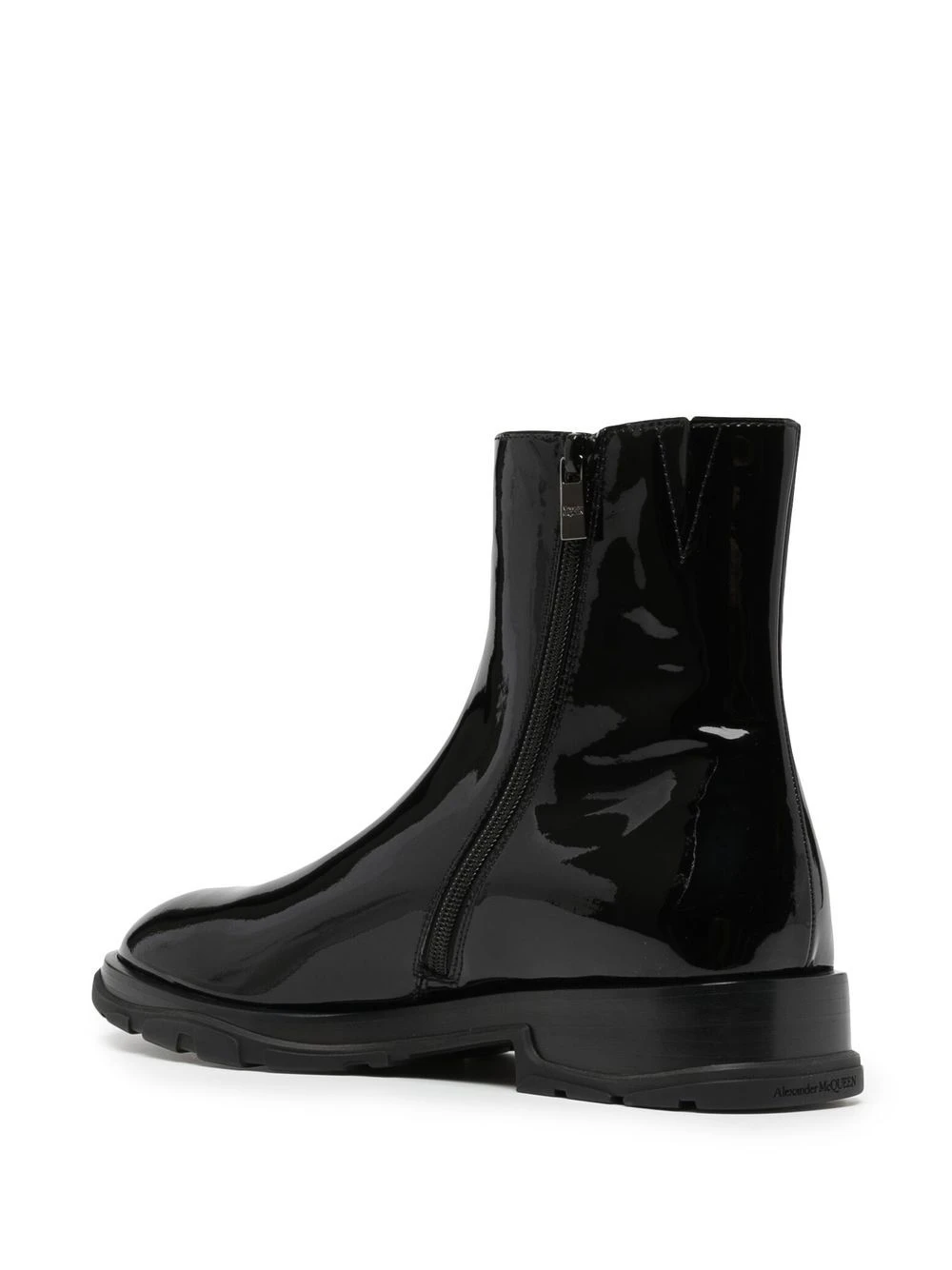 Homme Alexander McQueen Bottes En Cuir Verni 5 Homme Alexander McQueen Bottes En Cuir Verni – Image 3