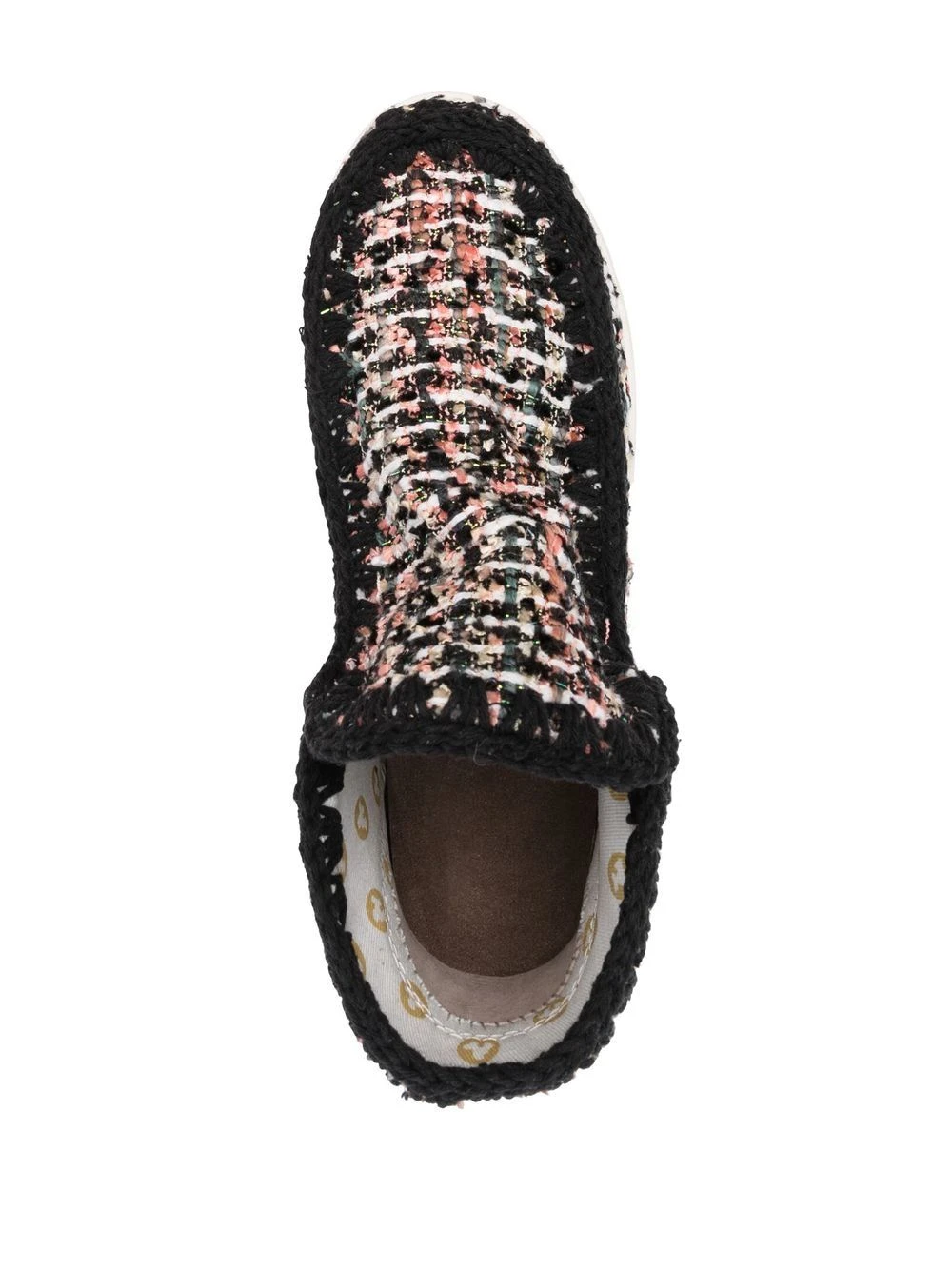 Femme Mou Bottes à Design En Tweed 6 Femme Mou Bottes à Design En Tweed – Image 4